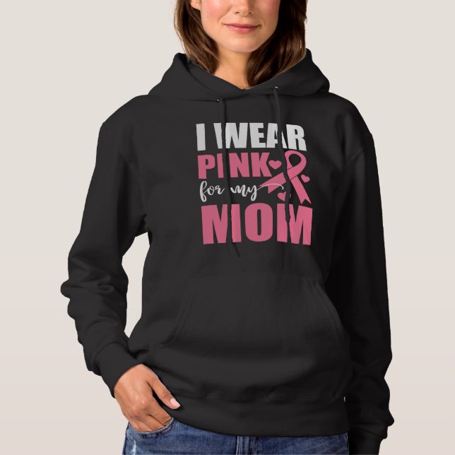 Rosa Ribbon Mamma Fighter Warrior Breast Cancer T Shirt (Framsida)