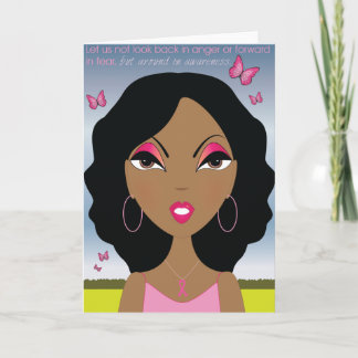 Rosa Ribbon - Medvetenhet Kort