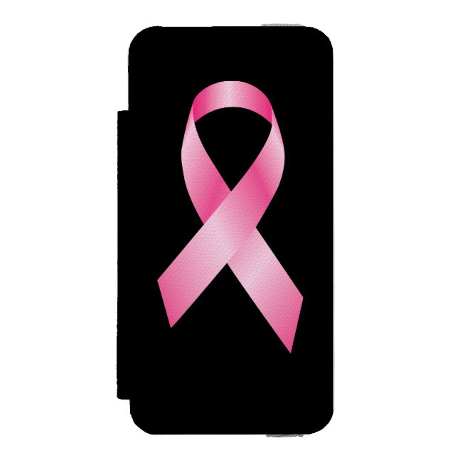 Rosa Ribbon - Medvetenhet om bröstcancer Incipio iPhone Wallet Skal (Folio Framsidan)