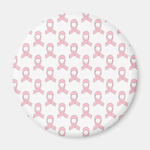 Rosa Ribbon Mönster Magnet