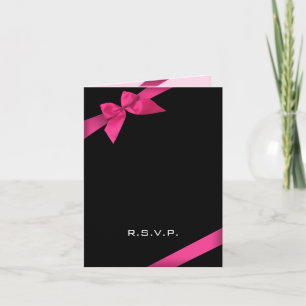 Rosa Ribbon OSA Note Inbjudan