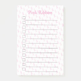 Rosa Ribbon Post-it Block