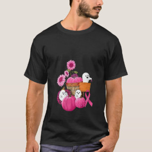 Rosa Ribbon Pumpkin Leopard Ghost Boos World Cance T Shirt