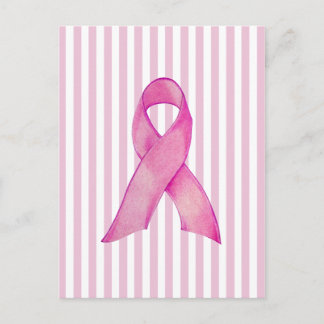 Rosa Ribbon rand vykort