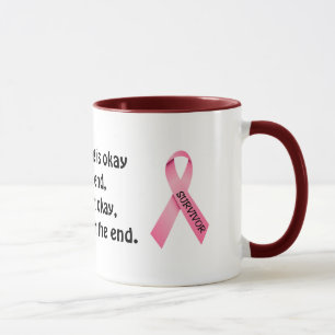 Rosa Ribbon Ringer Mugg
