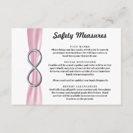 Rosa Ribbon Silver Ofinfinity Safety Measures Tilläggskort