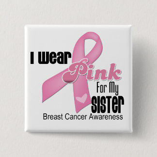 Rosa Ribbon Sister Breast Cancer Knapp
