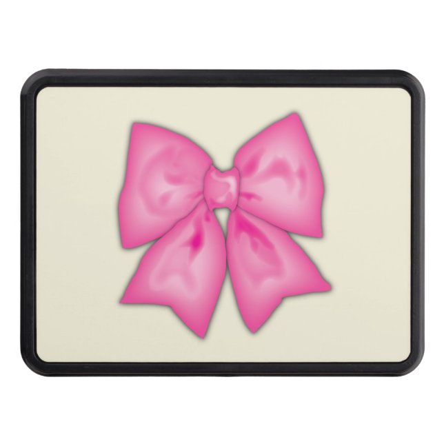 Rosa Ribbon Skydd För Dragkrok (Framsidan)