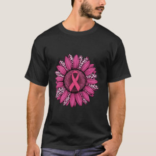 Rosa Ribbon Solros Breast Cancer Awareness Warr T Shirt