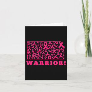 Rosa Ribbon State Kansas Ks Breast Cancer Fight Su Kort