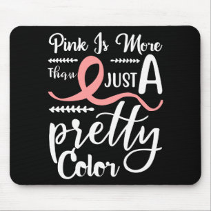 Rosa Ribbon Survivor Fighter Breast Cancer Mouse Musmatta