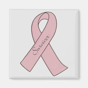 Rosa Ribbon Survivor - Magnet