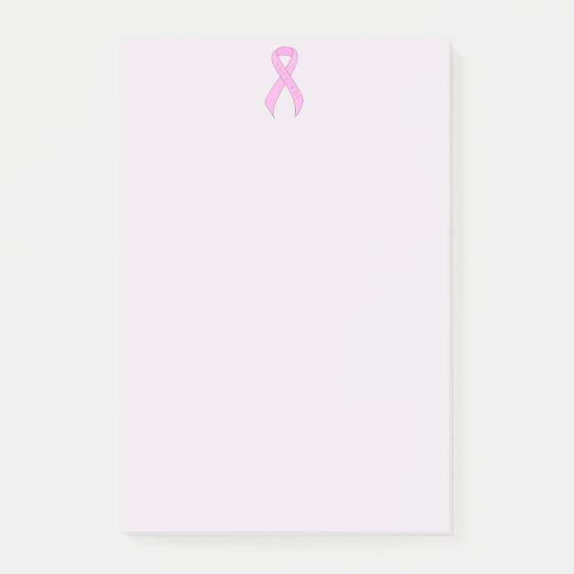 Rosa Ribbon Survivor Post-it Block (Framsida)
