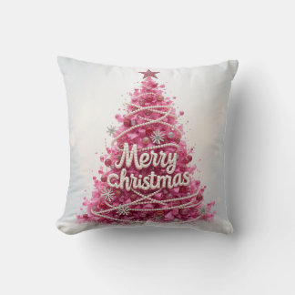 Rosa Ribbon Träd Cushion Kudde
