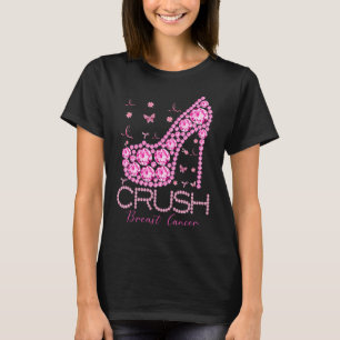 Rosa Ribbon vid bröstcancermedvetande vid bröstk T Shirt