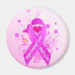 Rosa Ribbon Vintage Magnet