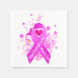 Rosa Ribbon Vintage Pappersservett