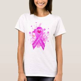 Rosa Ribbon Vintage T Shirt