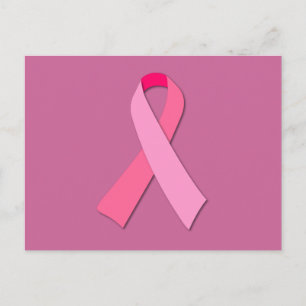 Rosa Ribbon Vykort