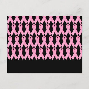 Rosa Ribbon Vykort