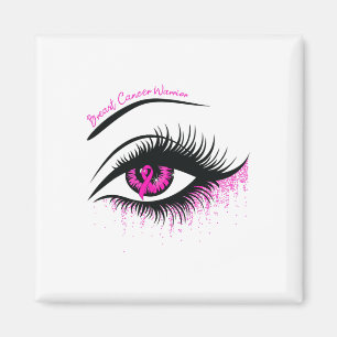 Rosa Ribbon Warrior Breast Cancer Awareness Månad Magnet
