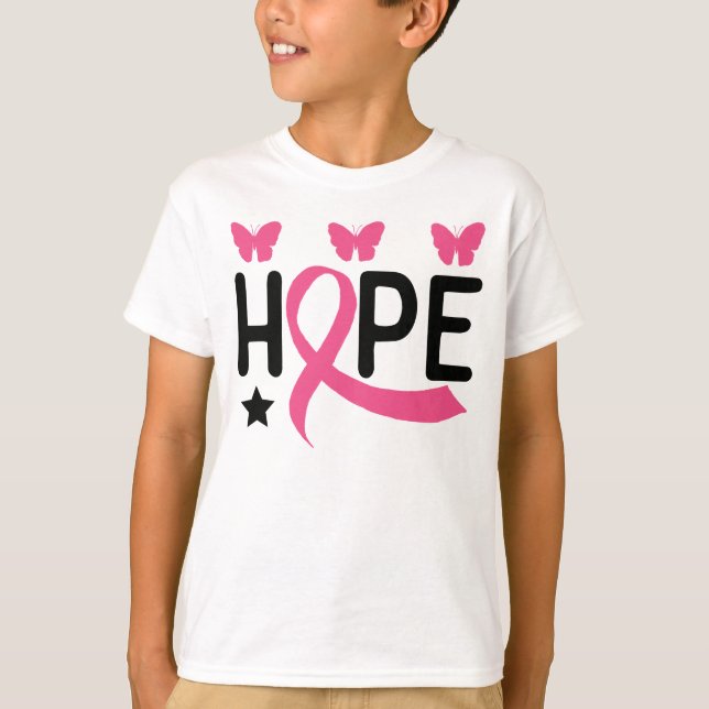 Rosa Ribbon Warrior Fighter Warrior Breast Cancer T Shirt (Framsida)