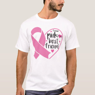 Rosa Ribbon Warrior Friend Breast Cancer Fighter T Shirt