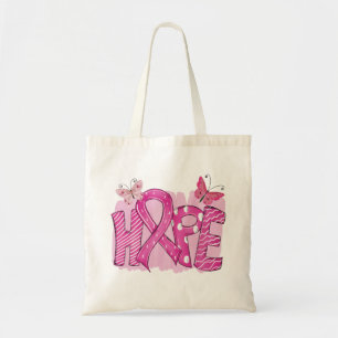 Rosa Ribbon Warrior Survivor Fighter Breast Cancer Tygkasse