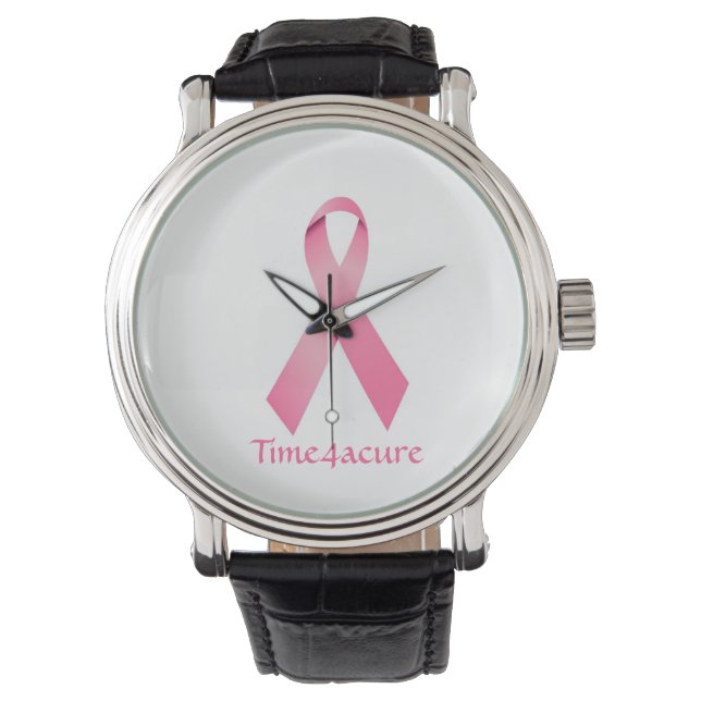 Rosa Ribbon watch Breast Cancer Armbandsur (Framsida)