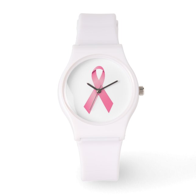 Rosa Ribbon watch Breast Cancer Armbandsur (Framsida)