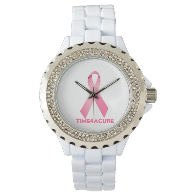 Rosa Ribbon watch Breast Cancer Armbandsur (Framsida)