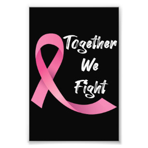 Rosa Ribbon Women Cancer Awareness Breast Cancer Fototryck