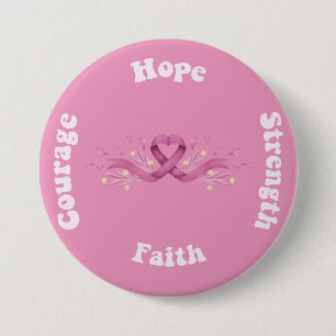 Rosa Ribbon Women Cancer Awareness Breast Cancer Knapp