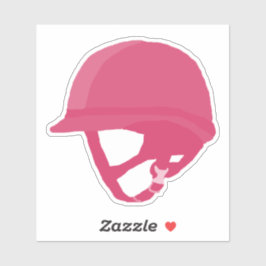 Rosa ridhjälm klistermärken