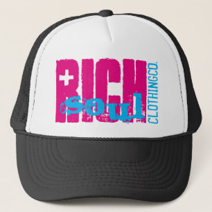 Rosa rik hatt truckerkeps