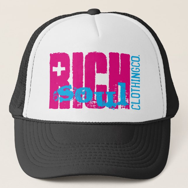 Rosa rik hatt truckerkeps (Framsida)