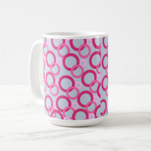 Rosa ringar kaffemugg