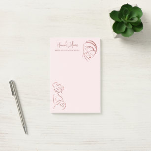 Rosa & Ro Guld Birth & Postpartum Doula Post-it Block