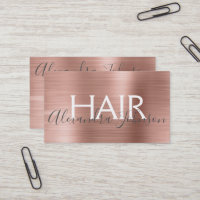 Rosa & Ro Guld Brushed Metall Foil Hair Salon