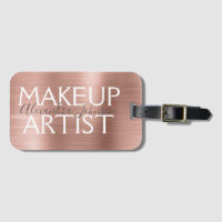 Rosa & Ro Guld Brushed Metall Makeup Artist