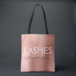 Rosa - Ro guldoljefyngelaska från Tygkasse<br><div class="desc">Rosa - Ro Gold Foil Eyelash Extension - Lash förser reklamväska. Affärskontakten namn och yrket kan ändras så att de kan användas för alla typer av företag. Kontakta designern om du vill ha fler matchande objekt.</div>