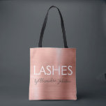 Rosa - Ro guldoljefyngelaska från Tygkasse<br><div class="desc">Rosa - Ro Gold Foil Eyelash Extension - Lash förser reklamväska. Affärskontakten namn och yrket kan ändras så att de kan användas för alla typer av företag. Kontakta designern om du vill ha fler matchande objekt.</div>