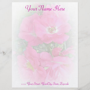 Rosa Ro Letterhead Stationery Brevhuvud
