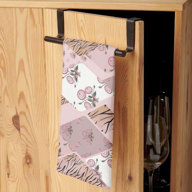 Rosa/Ro Patchwork Kitchen Towel Kökshandduk (Thirds Fold)