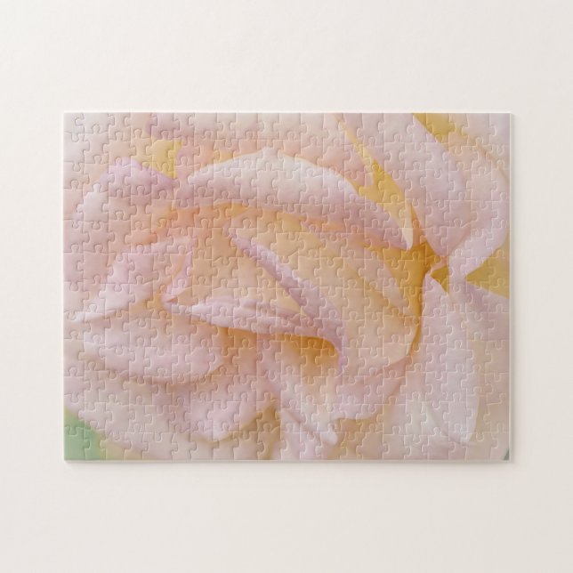 Rosa  Ro Petals Art Puzzle Pussel (Horisontell)