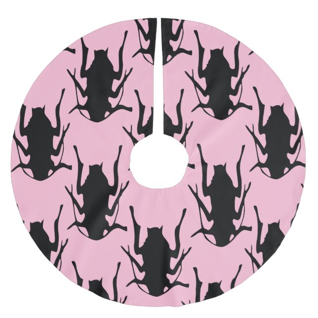 rosa roacher julafton julgran skirt julgransmatta borstad polyester (Framsidan)