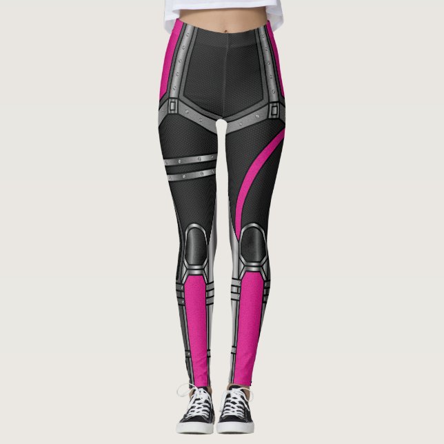 Rosa robotrustning leggings (Framsida)
