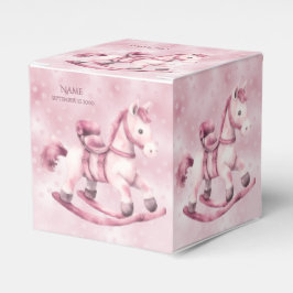 Rosa Rocking Horse Favor Box Presentaskar