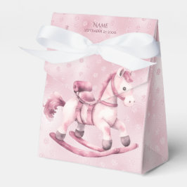 Rosa Rocking Horse Favor Box Presentaskar