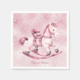 Rosa Rocking Horse Napkins Pappersservett